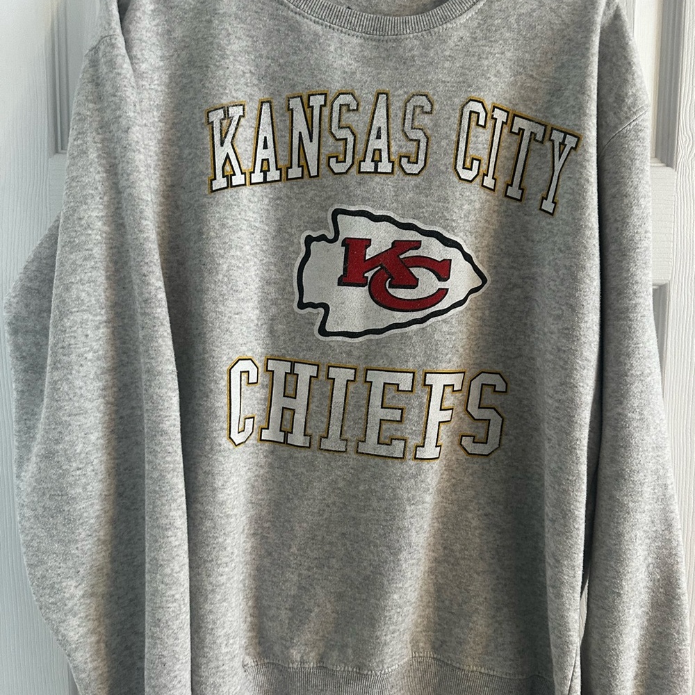 Vintage Kansas City Chiefs Gray Logo Sweatshirt
